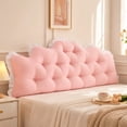 thumbnail image 1 of Yhmxh Twin Reading Bed Headboard Pillow for Colleage Dorm, 39.37"x21.65" Soft Lace Backrest Cushion, Long Backrest Positioning Support Cushion for Sleeping Reading Backrest Pillow, 1 of 6
