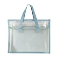 thumbnail image 1 of Yhmxh Vertical File Folder with Handle, Portable Expanding Accordion Folder Handbag with 13 Pockets and Color Tabs, Multi Pocket File Organizer Letter Size for Easy Backpack Access (Blue), 1 of 6