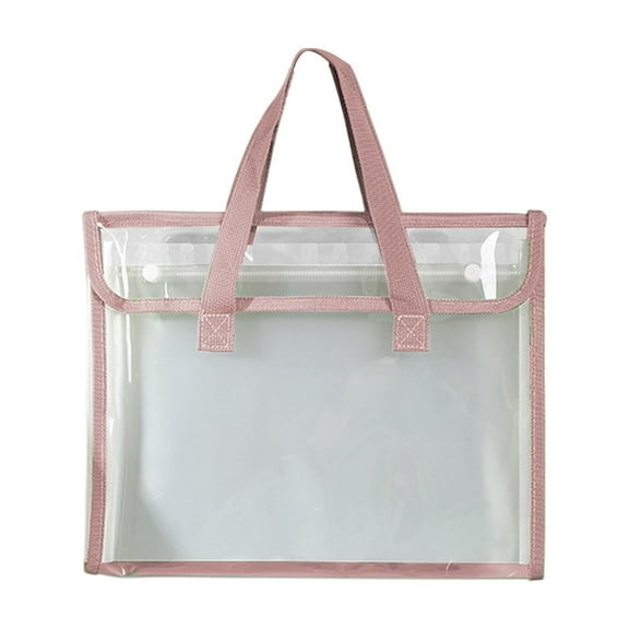 Yhmxh Vertical File Folder with Handle, Portable Expanding Accordion Folder Handbag with 13 Pockets and Color Tabs, Multi Pocket File Organizer Letter Size for Easy Backpack Access (Pink)