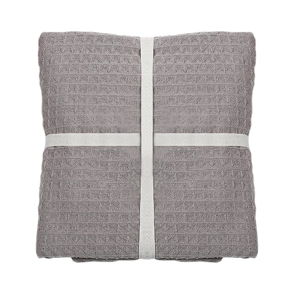 Yhmxh Waffle Bath Towels - Oversize Quick Drying Bath Towel, Soft, Quick Drying & Highly Absorbent Towels for Bathroom, Gym, Hotel & Spa(54.6x27.3in, Dark Gray, Waffle Weave)