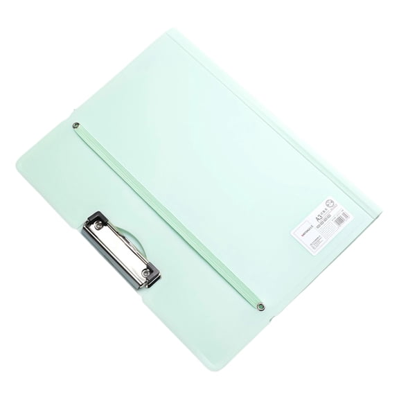 Yhmxh lipboards Foldable, 360°Cover Folder Clipboard, Plastic Clip Board with Low Profile Clip and Fixed Belt, A4 Size File Folder Storag Clipboard for A3 A4 Paper, Clip Boards for Office Supplies