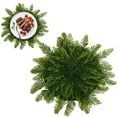 thumbnail image 1 of Yhuaoa Circular Winter Fake Plants Dining Table Mat For Party Decor(Norfolk) Table Mat Charger Plates Round Placemats With Artificial Wreath Branches Place Mats Kitchen Mat Place Mats, 1 of 8
