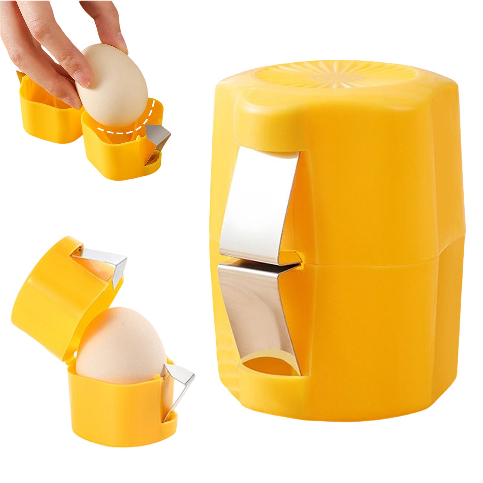 Yhuaoa Hard Boil Egg Peeler Egg Sheller Tool Egg Shell Opener Handy Egg ...