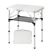 Yhuhwy Folding Camping Table, 2ft Small Portable Lightweight Aluminum Picnic Table with 3 Adjustable Heights for Indoor Outdoor Camp BBQ Beach