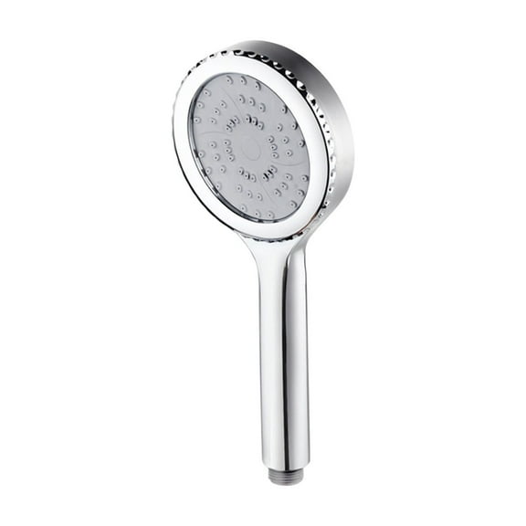 Yhxmh Easy-Install Shower Head, 9.3x3.8 Inch Polished Silver Rain Showerhead with Twist-On Threads, Durable Rust-Resistant & Universal Fit Detachable Heads for Effortless Bathroom Upgrades