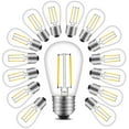 thumbnail image 1 of Yi Lighting 2W S14 LED Light Bulbs Clear Plastic Cover Dimmable Shatterproof for Outdoor String Lights Bulbs Replacement 2700K (Set of 18), 1 of 5