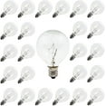 thumbnail image 1 of Yi Lighting 5W Clear G40 Globe Incandescent Bulbs for Outdoor String Light Replacement Bulbs (Pack of 25), 1 of 5