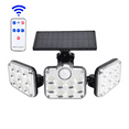 thumbnail image 1 of Yi Lighting, Outdoor Solar Security Light, 138 LEDs 800LM Cordless LED Solar Motion Sensor Flood Light; 3 Adjustable Heads, Weatherproof, 1 of 7