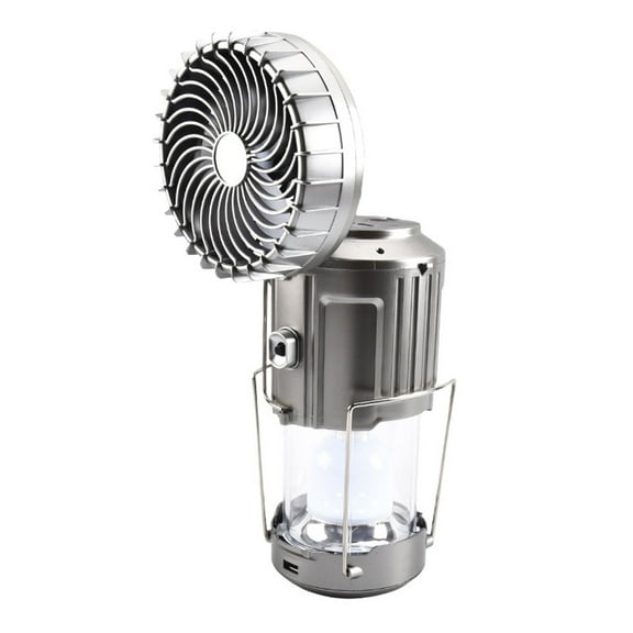 YiBai 6 In 1 Multifunctional Rechargeable Outdoor LED Camping Lantern With Fan, B #N.3836