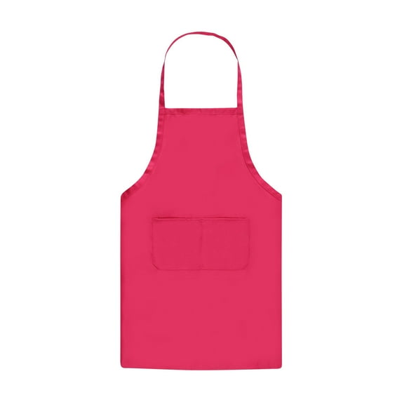 YiBai Apron Work Apron Kitchen Food Waist Hanging Neck, Hot Pink