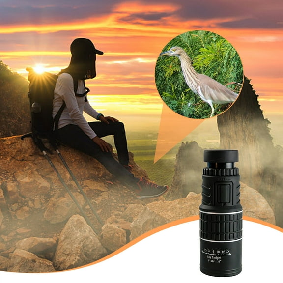 YiBai Black 30X52 Monocular Telescope High Powered,Compact Monoculars For Adults Kids For Birds Watching/Wildlife/Hunting/Camping/Hiking/Tourism/Armoring/Living Concert #NID371