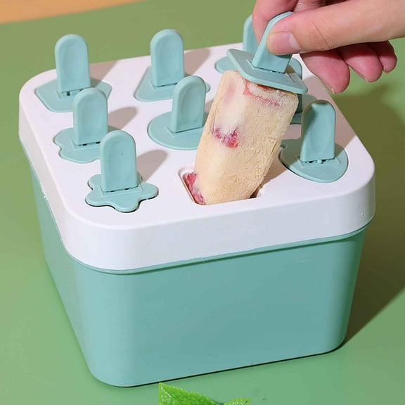 YiBai Blue Home Made Ice Cream Set Box For Making Ice Cream Children's Ice Cream Stick Ice Maker #NID127