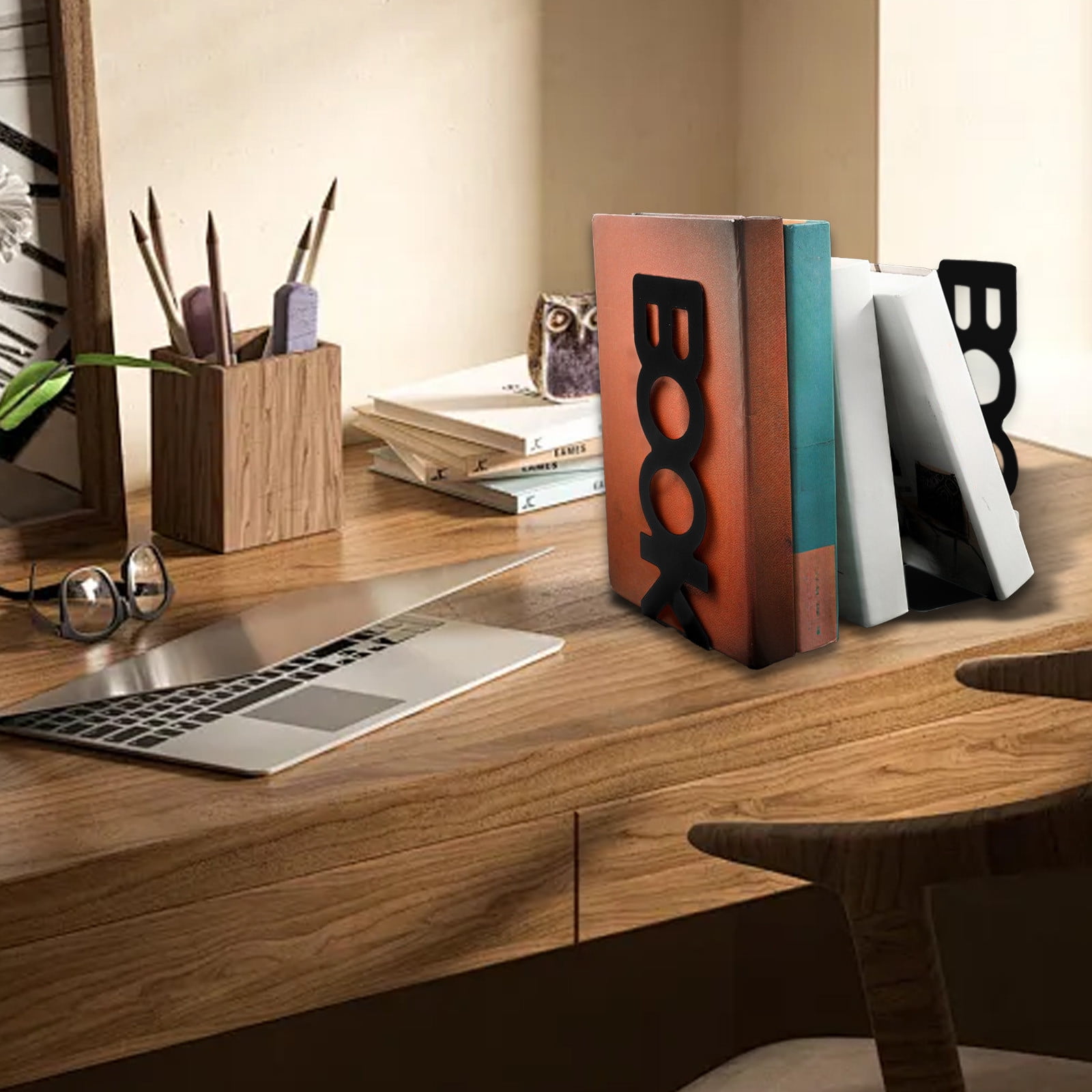 Adjustable Bookends Metal Book Ends For Heavy Book Holder Heavy Duty Bookends Nonskid Bookcase Desktop Book Organizer Binder Holder Green
