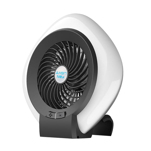 YiBai Camping Lantern Fan Charging Can Hang Outdoor Portable Camping Tent Bedroom Fan Lamp, Black,White, Rectangular #N.3342