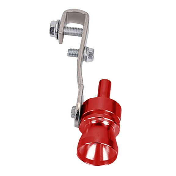 YiBai Car Auto Exhaust Pipe Straight Tailpipe Accessory Whistle Sound Maker, Red