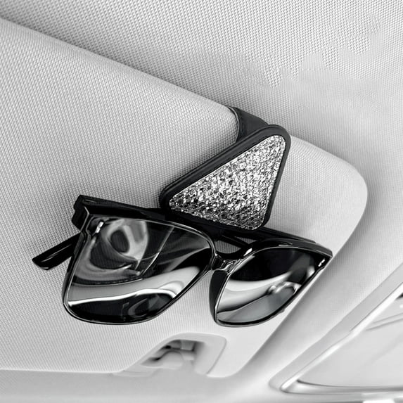YiBai Car Glasses Clip Car Visor Storage Glasses Organizer Car Sunglasses Clip Car Interior Decoration Supplies,for Men Dad,Silver