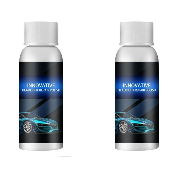 YiBai Car Headlight Repair Fluid Car Lamp Crystal Plating Refurbishment Repair Agent Tool Car Headlight Coating Refurbishment Repair Agent 20ml,Blue,2pcs