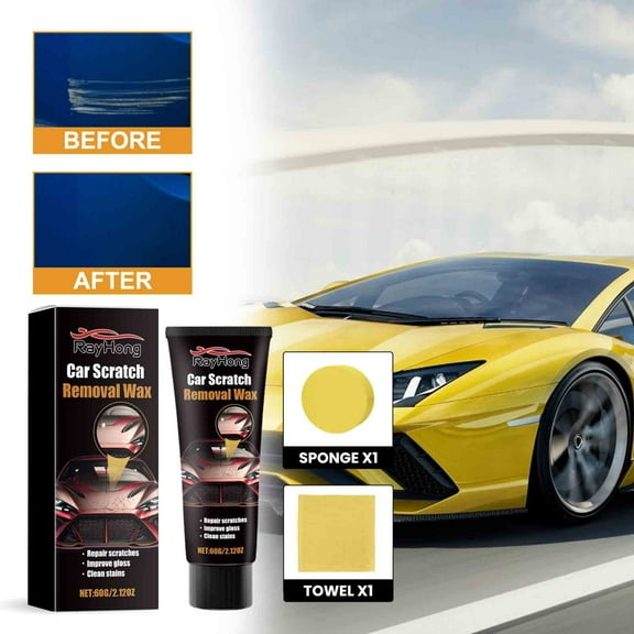YiBai Car Scratch Repair Kit Car Body Paint Scratch Repair Polishing Refinishing Maintenance Kit 60g,Multicolor