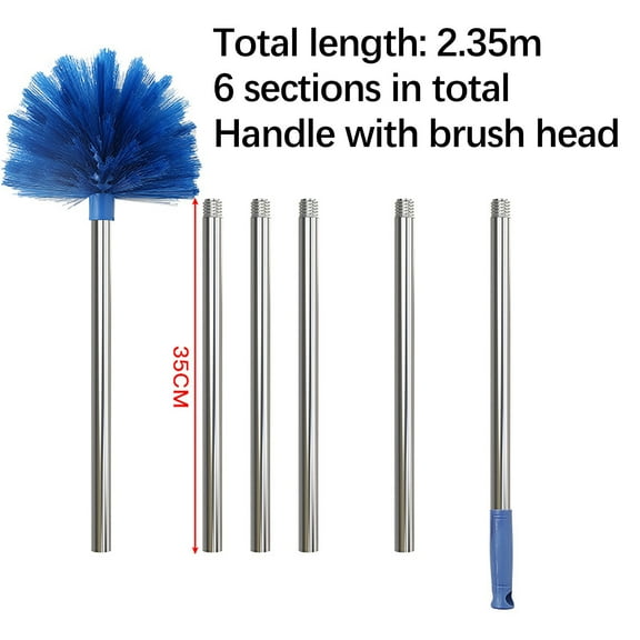 YiBai Ceiling Duster, Duster Cobweb, Extendable Cobweb Cleaning Duster, Dusters for Cleaning, Long Duster with Extension Pole(4-Section)