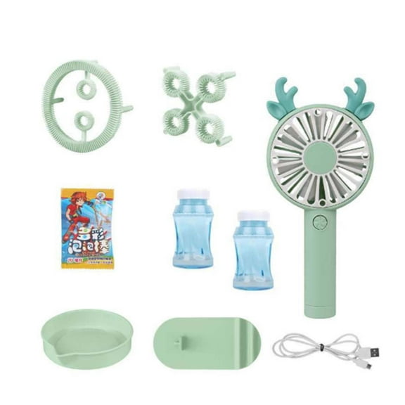 YiBai Children's Toy Fan Machine with Usb Charging, Deer Green