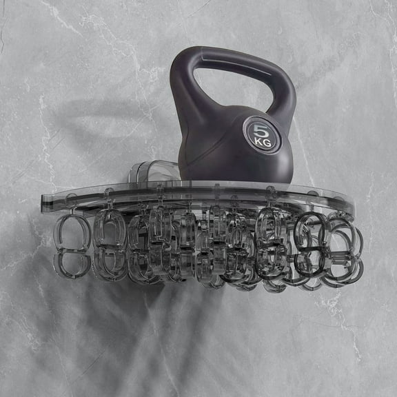 YiBai Clothes Drying Rack Suction Cup Wall Mounted Clothes Hanger Rack with 27 Clips Foldable Drying Rack Lingerie Baby Towels Sock Drying Rack Suitable for Smooth Walls(Grey)