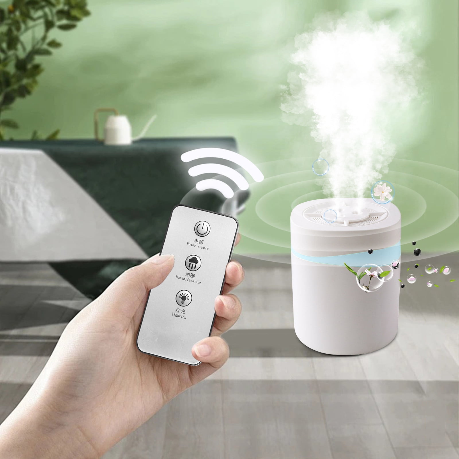 YiBai Colorful Humidifiers for Bedroom, USB Humidifier Leak Proof Color ...