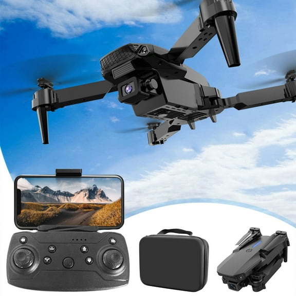 YiBai FPV Drone With 1080P Camera 2.4G WIFI FPV RC Quadcopter With Headless Mode Follow Me Altitude Hold Toys Gifts For Kids Adult,Black, Children's Day