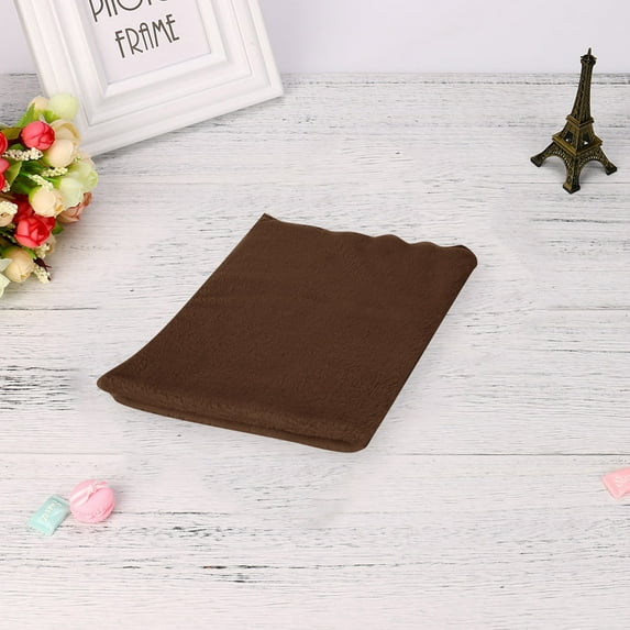 YiBai Fashion Soft Throw Kids Blanket Warm Coral Plaid Blankets Flannel, Brown