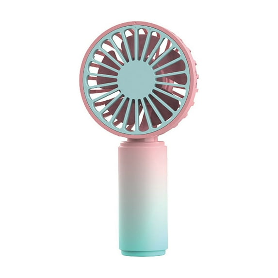 YiBai Gradient Mini Handheld Fan USB Charging Outdoor Camping Portable Silent Colorful Gift Handheld Fan, Orange,Blue #N.1015