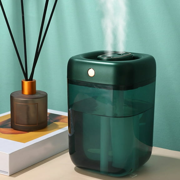 YiBai Green Humidifiers for Bedroom, Portable Mini Humidifier, Small Desk Plant Humidifier, USB Desktop Humidifier For Bedroom, Office, Travel With Night Light, Auto Shut-Off, 3 Mist Modes #.1984