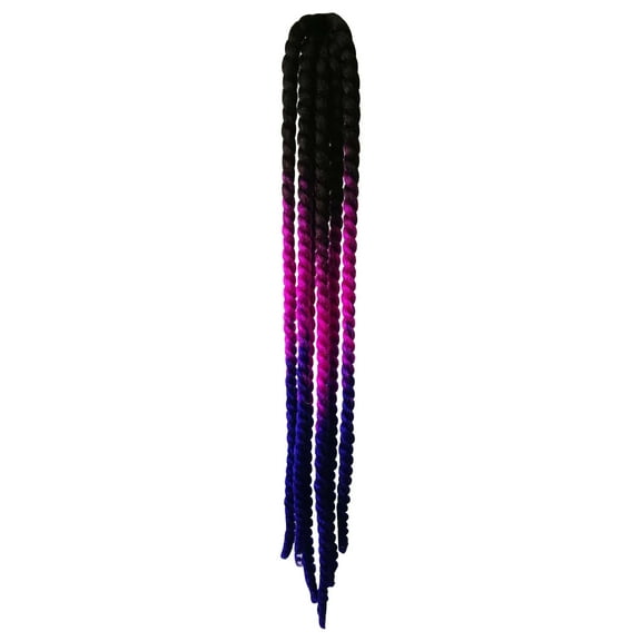 YiBai Human Braiding Hair, Motorcycle Personality Cool Motorcycle Balance Car Dirty Braid Helmet Braid Helmet Wig, D #.211