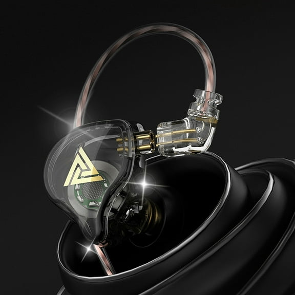 YiBai In Ear Dynamics Earphones With HiFi Sound Quality Subwoofer Controlled Wired Earphone Earplugs,Black