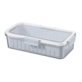 thumbnail image 1 of YiBai Kitchen Storage Organization, Refrigerator With Lid Smell Fresh-keeping Box Seafood Sealed Storage Box Household Kitchen Melon And Fruit Sorting Box #.483(Gray), 1 of 2