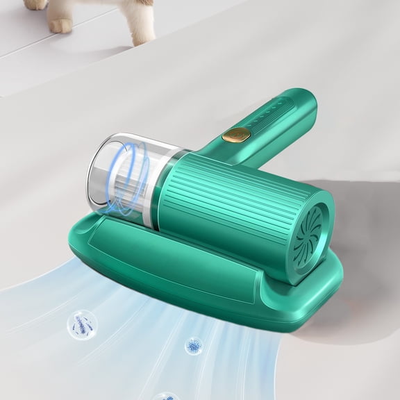 YiBai Mattress Vacuum Cleaner Handheld Bed Vacuum Wireless Remover Cleaning Machine For For And Pet Hair Pillows Sheets Mattresses Sofas Toys,Green