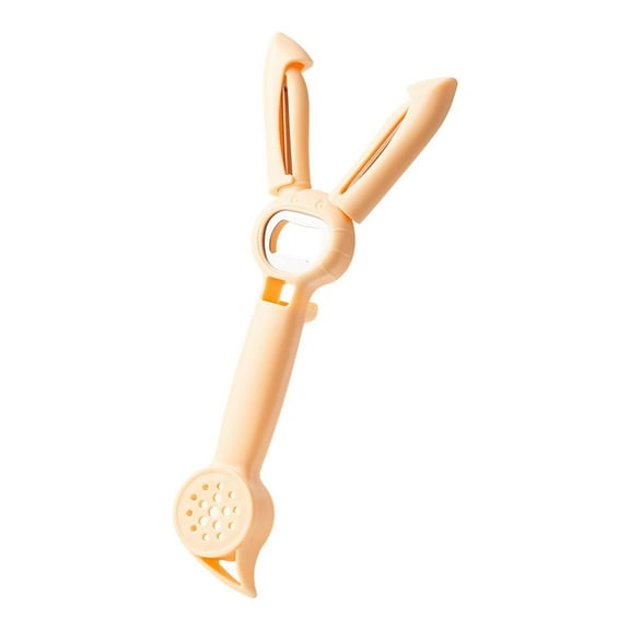 YiBai Multifunctional Bottle Opener Household 5-in-1 Can Opener Peeler Kitchen Multi-purpose Gadgets,Beige