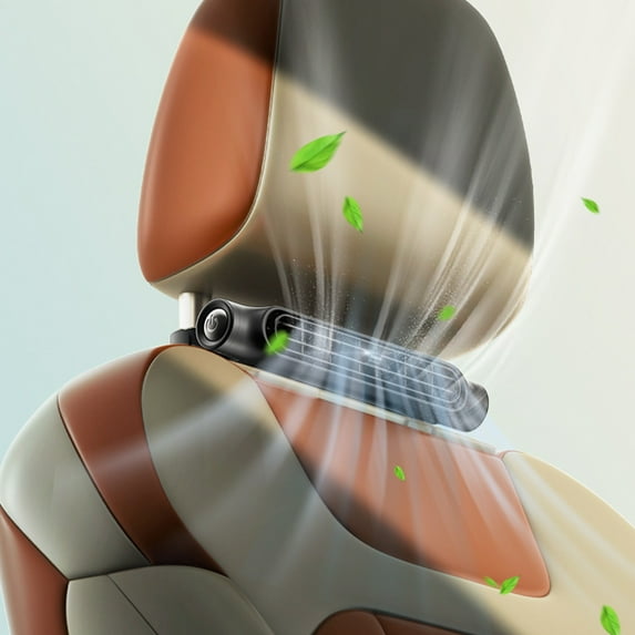 YiBai New Car Seat Fan Car Cool Powerful Fan Usb Car Seat Back Small Fan, Black #N.2905