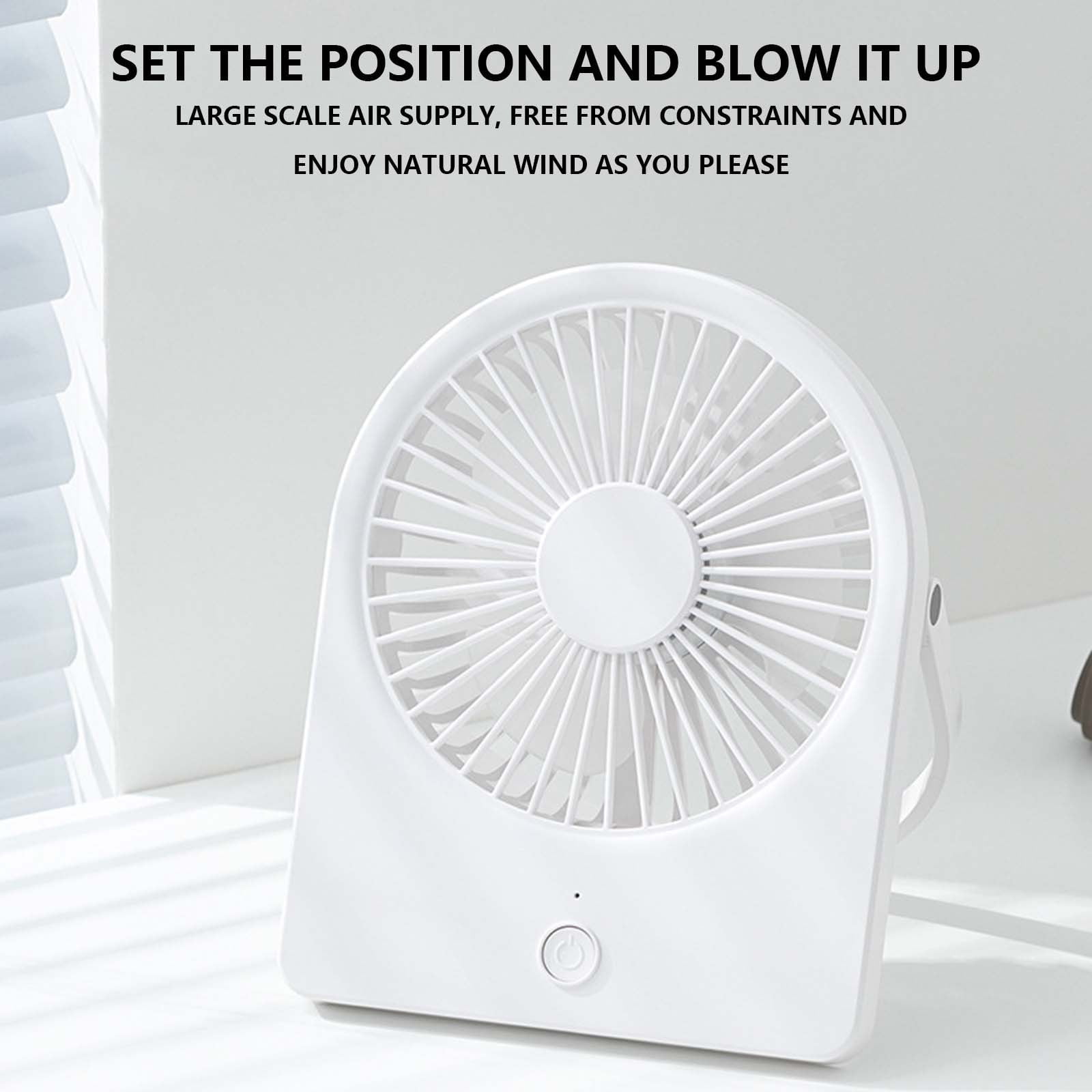 YiBai New USB Desktop Small Fan Desktop Mini Silent Portable Charging ...