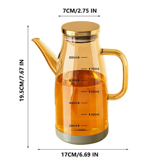 YiBai Oil Dispenser Bottle With Drip Free Spout 34OZ Glass Olive Oil Dispenser Bottle For Kitchen Food-grade Oil Vinegar Dispenser Container Bottles -M