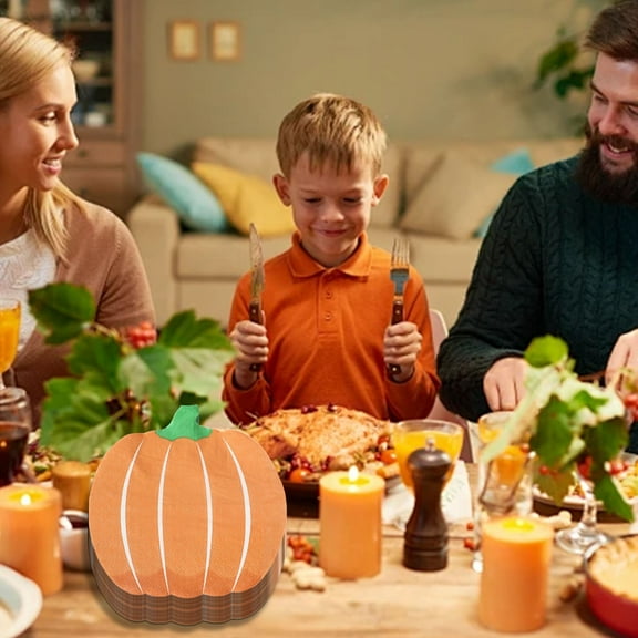 YiBai Paper Plates, Pumpkin Paper Saucer Tissue Disposable Hot Gold Tableware Dinner Party Birthday Tableware(Yellow,20pcs)