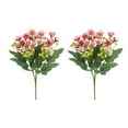 thumbnail image 1 of YiBai Pink Artificial Flowers for Outdoors 2pcs Simulated Flowers Blossoms Home Decor Ornaments Wedding Vibes Decorations Props Fake Flowers #.121, 1 of 5