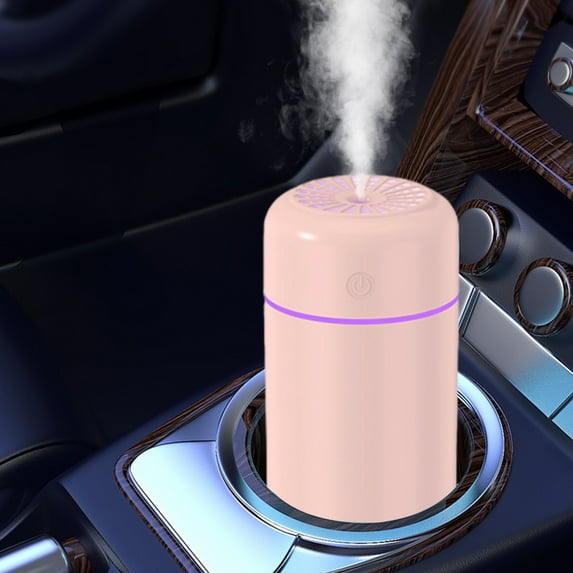 YiBai Pink Humidifiers for Bedroom, T99 Car Humidifier Aromatherapy Spray USB Charging Wireless Small Silent Mini Desktop Bedroom Car Home #.1566