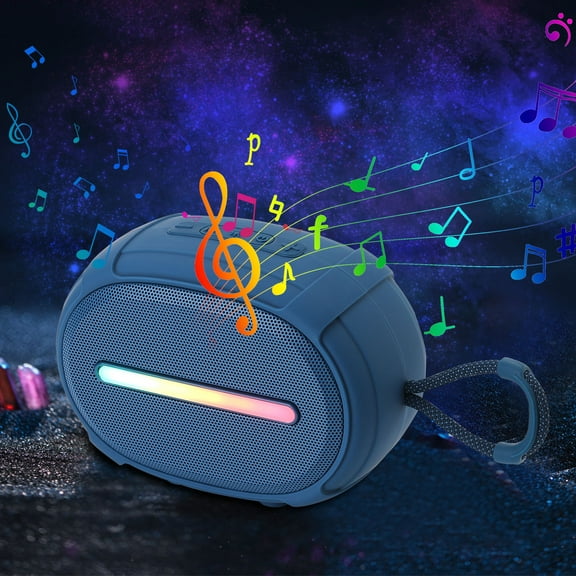 YiBai Portable Outdoor Bluetooth Speaker Wireless Portable Bluetooth Audio Card USB Gift Speaker,Blue,for Father Dad