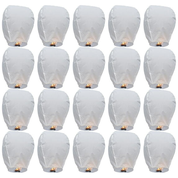 YiBai Saving 10pcs/20pcs White Chinese Lanterns You Can Use Paper Lanterns To Easily Create A Chinese Or Japanese Style Festive Lanterns For Birthday Party Wedding Decoratio