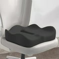 thumbnail image 1 of YiBai Saving Memorys Foam Seat Cushion For Office Chair Thick Ergonomic Coccyx Support Pillow Non Slip Bottom For Car Home Wheelchair Use, 1 of 6