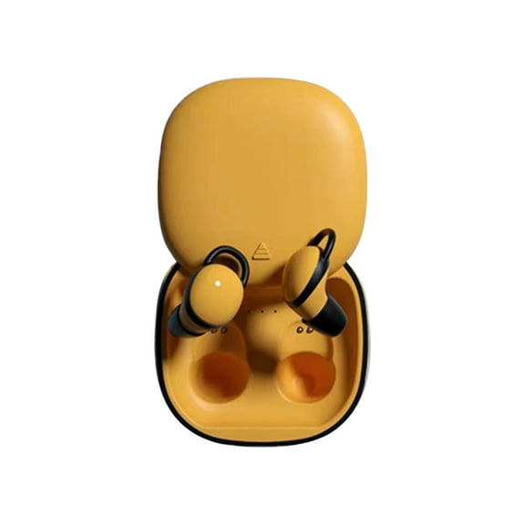 YiBai Sleep Headphones Mini Earplug Wireless Bluetooth Headphones 5.2 Long Range High Sound Quality,Orange
