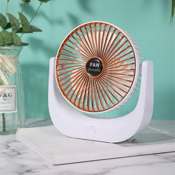 YiBai Small USB Desk Fan, 3 Speeds Portable Table Fan,Small C-ooling Fan By USB Plug In, Rotatable Desktop Fan For Home Office Bedroom Dorm Indoor Outdoor Summer Gift, White #N.1840
