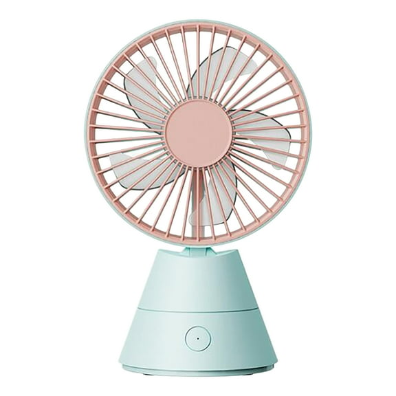 YiBai Small USB Desktop Fan Strong Wind And Silent Automatic Shaking, Light Blue #N.3332