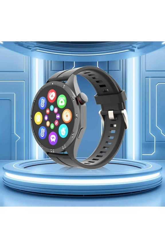 Smart Sports Watch HD Smart Bracelet Advanced Bluetooth Calling And Extra Long Battery Life Customised Dials With Multiple Patterns,Black,for Father Dad -#155