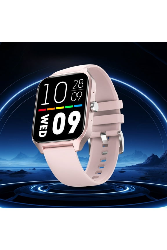 Smart Watch Full Screen Smart Watches For Android IOS Phones Smart Fitness Watch For Women Smartwatch,Pink,for Father Dad