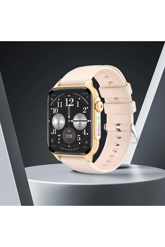 Stay Connected And Stay Active With This Bluetooth Smart Watch Featuring Call Reminders Step Counter And IP67 Water Proof And Eight Types Of Ambient Lights,for Men Dad,Pink